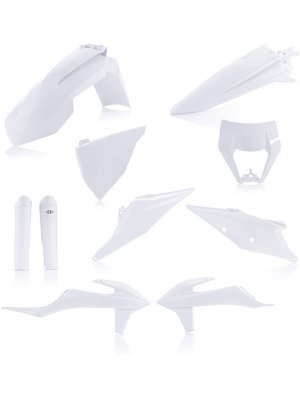 Пълен кит пластмаси KTM EXC/EXC-F 20-22 бял